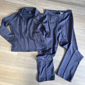 Vintage 1990s Nike Tennis Challenge Court Track Suit‎ Set Women's Small Blue